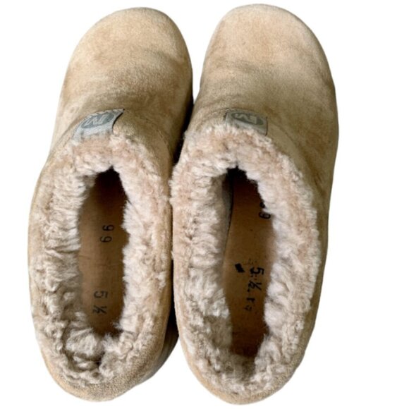 Merrell Primo Chill Slide Beige Suede Upper Wool Fleece Lined w/o Insole 5.5 42D - Picture 5 of 9